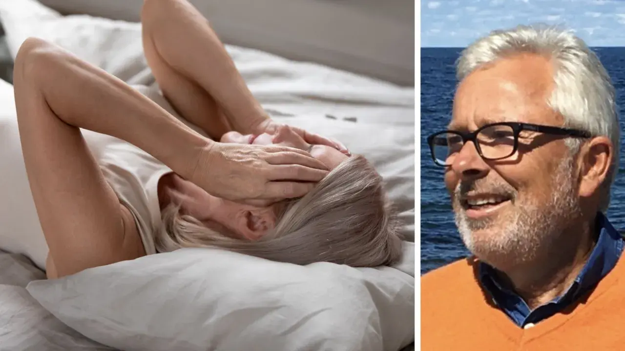 Klimakteriet kan ge vallningar. En man ler vid havet, kanske en symbol för hopp om behandling.